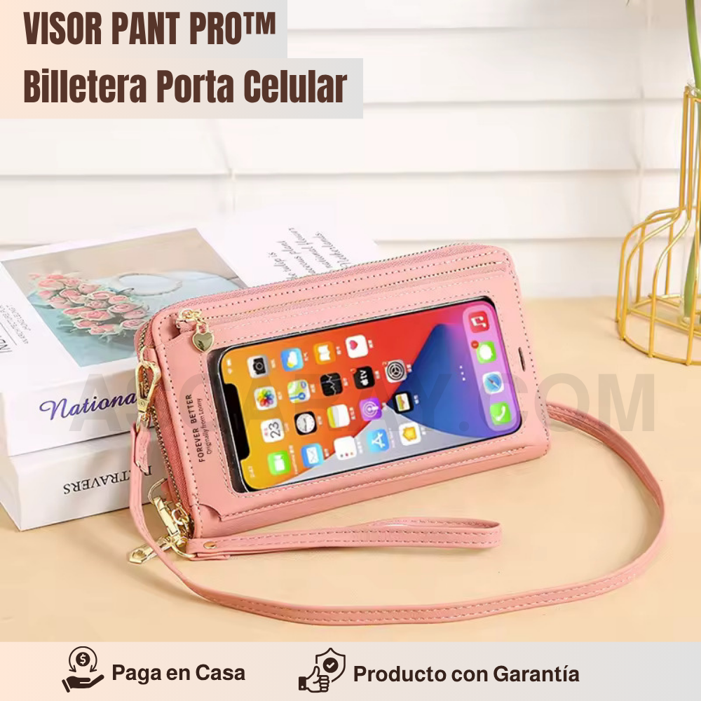 Billetera Porta Celular Transparente