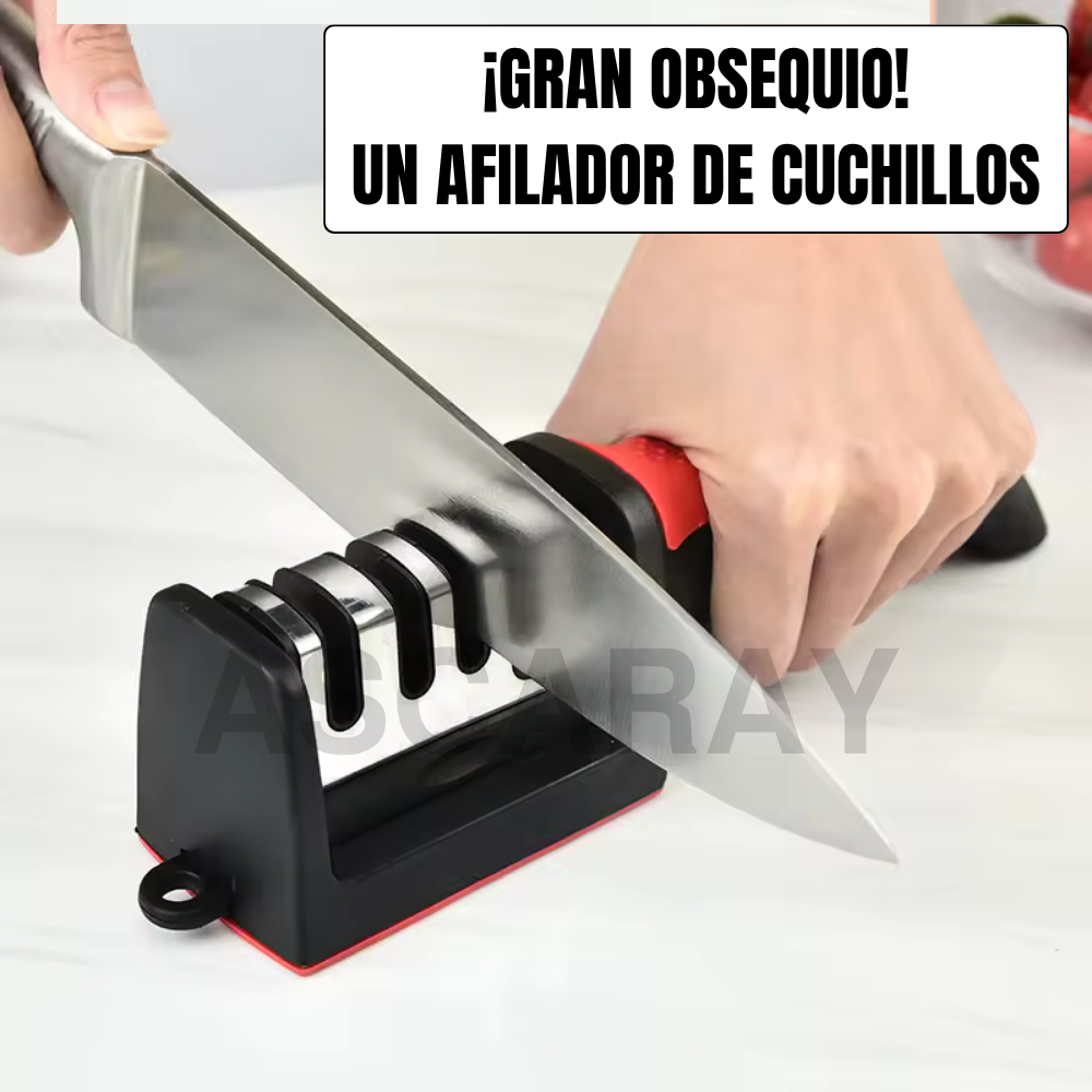 Tijera con Guía Laser + Afilador de Cuchillos (Obsequio)