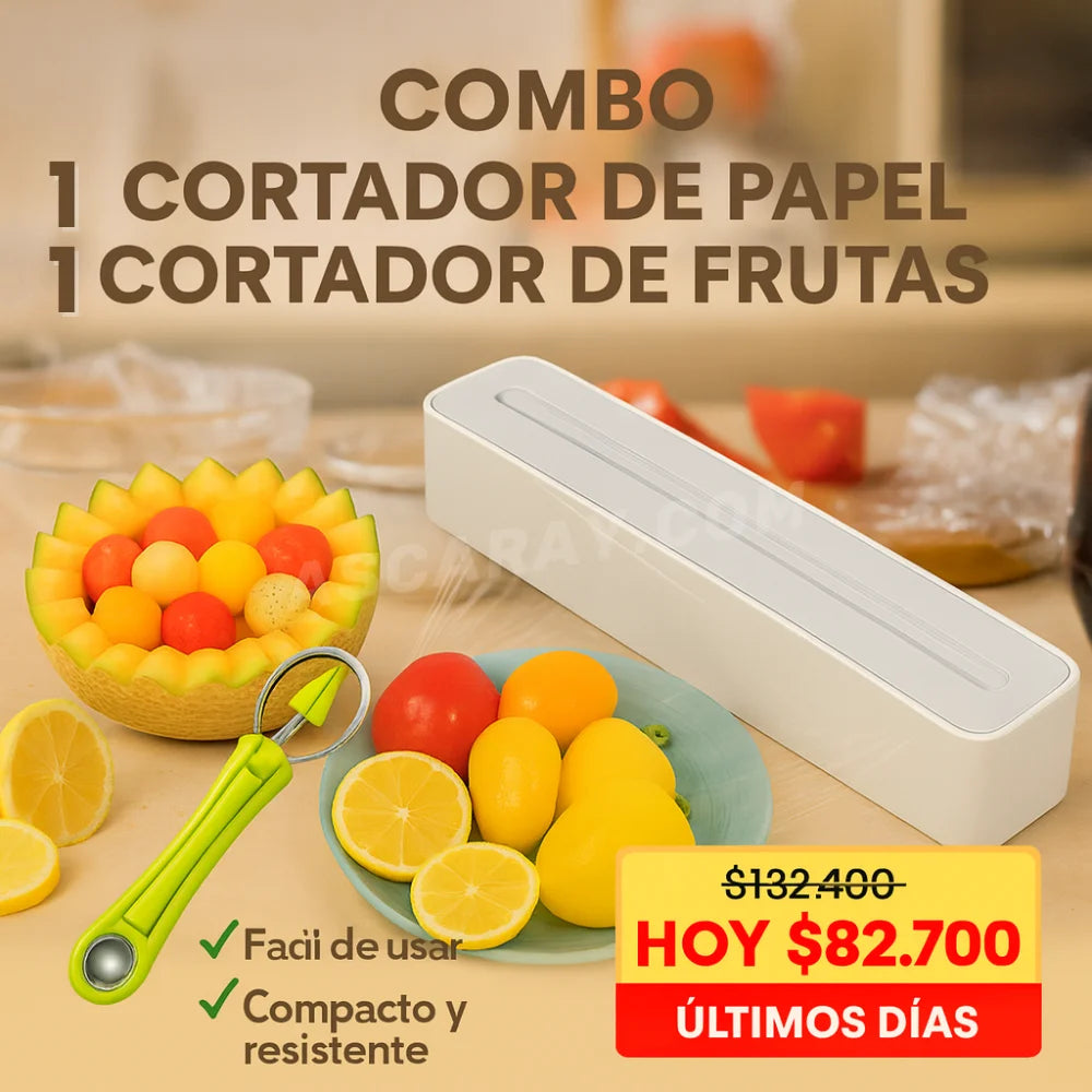 Combo Cortador de Papel + Cortador de Frutas